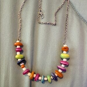 Colorful Handmade Glass Beaded Necklace